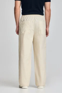 Pantalón Sunset de cintura elástica en beige