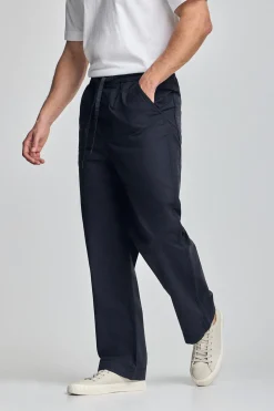 Pantalón Sunset de cintura elástica en azul marino