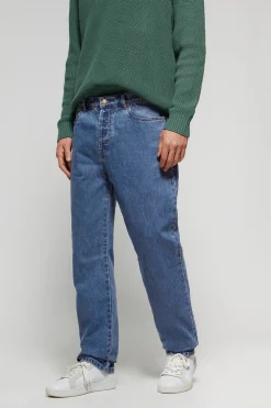 Pantalón vaquero azul denim cinco bolsillos con detalles Polo Club