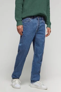 Pantalón vaquero azul denim cinco bolsillos con detalles Polo Club