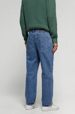 Pantalón vaquero azul denim cinco bolsillos con detalles Polo Club