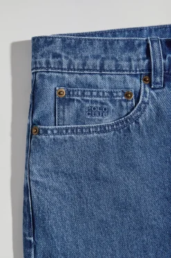 Pantalón vaquero azul denim cinco bolsillos con detalles Polo Club