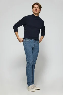 Pantalón vaquero Tate azul denim con detalles Polo Club