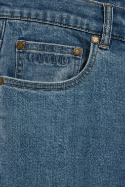 Pantalón vaquero Tate azul denim con detalles Polo Club