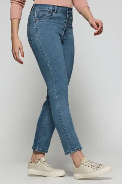Pantalón vaquero Telma azul denim con detalles Polo Club