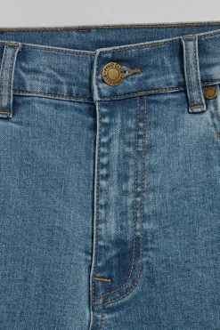Pantalón vaquero Telma azul denim con detalles Polo Club