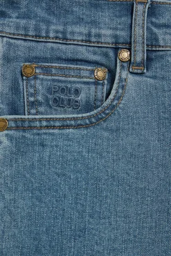 Pantalón vaquero Telma azul denim con detalles Polo Club