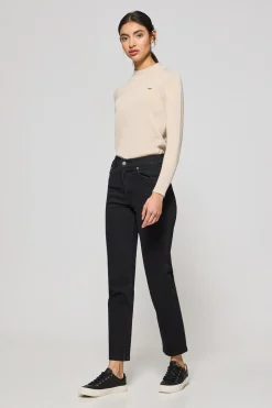 Pantalón vaquero Telma negro con detalles Polo Club