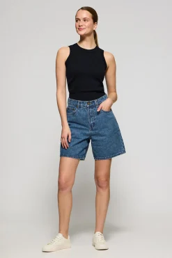 Pantalones cortos vaqueros Juno con logo bordado