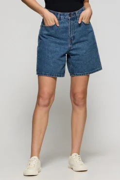 Pantalones cortos vaqueros Juno con logo bordado