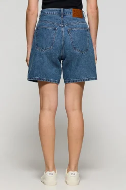 Pantalones cortos vaqueros Juno con logo bordado