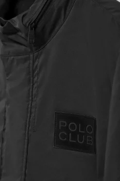Parka ligera Chelsea color negro con parche logotipado