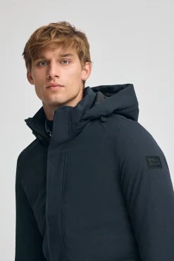 Parka Mitte azul marino con logo Polo Club