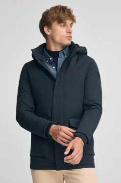 Parka Mitte azul marino con logo Polo Club