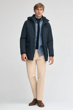 Parka Mitte azul marino con logo Polo Club