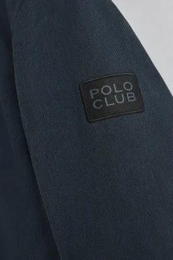 Parka Mitte azul marino con logo Polo Club