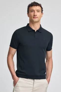 Polo azul marino con bordado Rigby Go