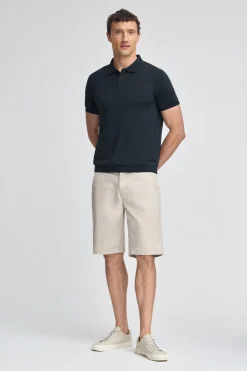 Polo azul marino con bordado Rigby Go