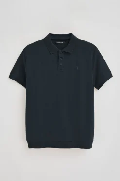Polo azul marino con bordado Rigby Go