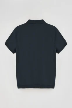 Polo azul marino con bordado Rigby Go