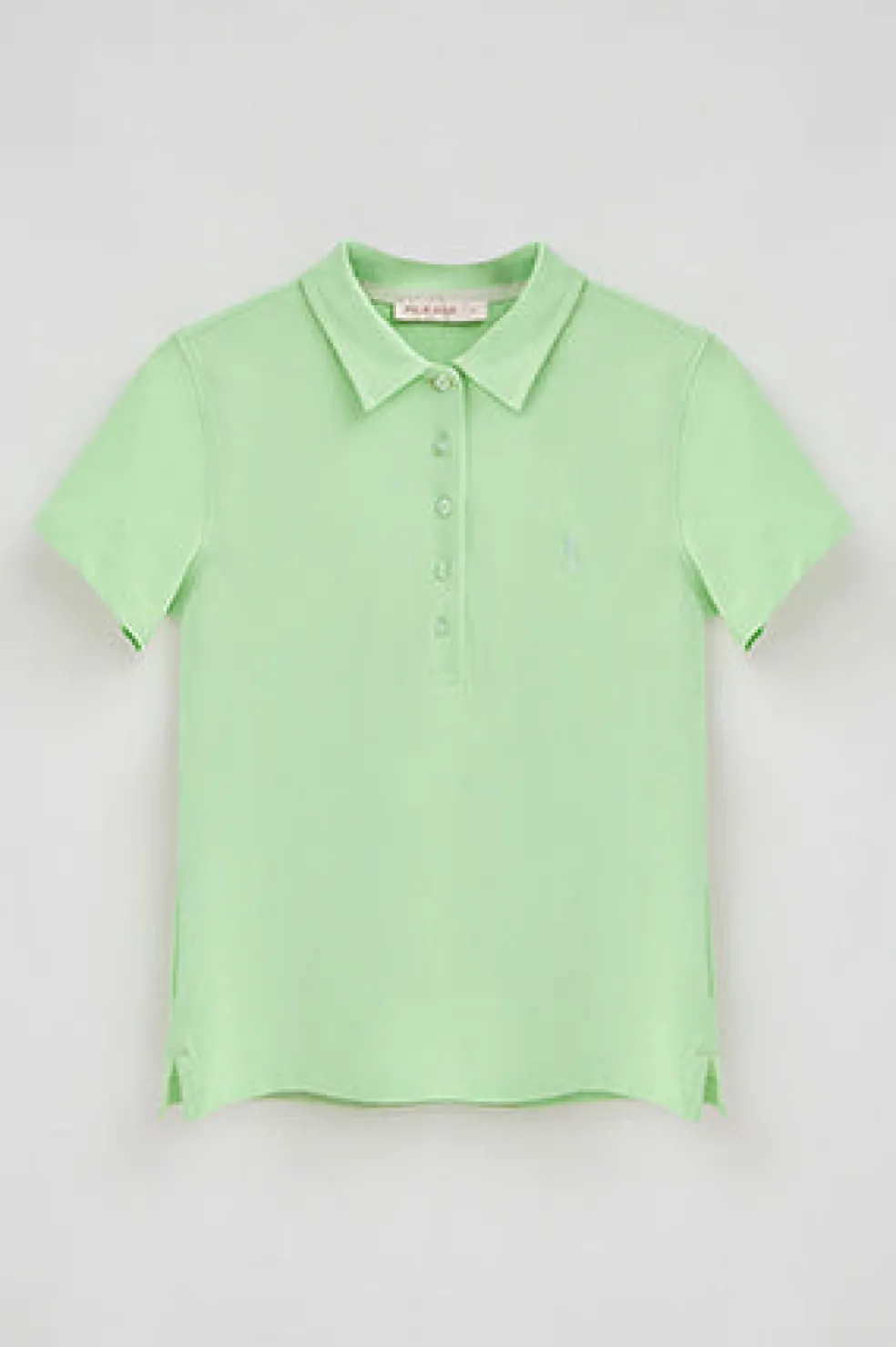Polo color menta de manga corta de algodón y bordado Rigby Best