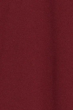 Polo granate de manga corta y tres botones con logo bordado Rigby Go