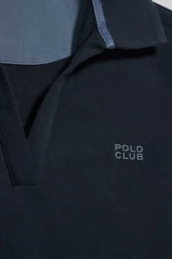 Polo Pedraza sin botones azul marino con logo engomado Polo Club