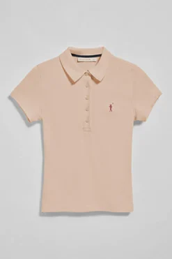 Polo Pereira color maquillaje de cinco botones con bordado Rigby Go