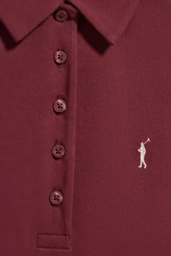 Polo Pereira granate de cinco botones con bordado Rigby Go