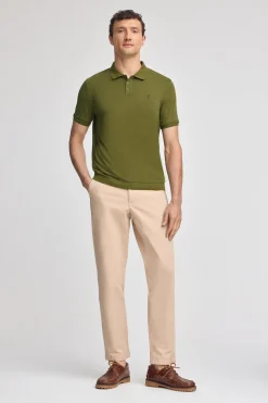 Polo verde con bordado Rigby Go