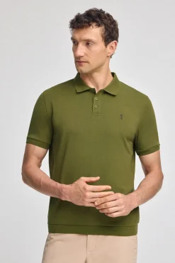 Polo verde con bordado Rigby Go