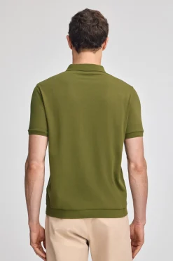 Polo verde con bordado Rigby Go