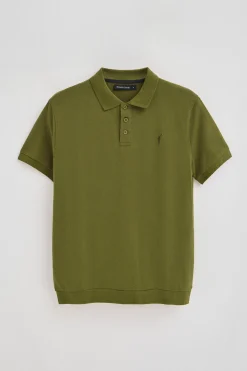Polo verde con bordado Rigby Go