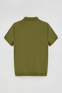 Polo verde con bordado Rigby Go
