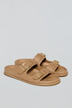 Sandalia bio camel Blake con hebillas