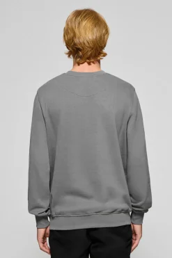 Sudadera asfalto cuello redondo con logotipo Polo Club