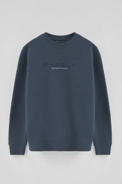 Sudadera azul denim de corte relajado Established 2012 Polo Club