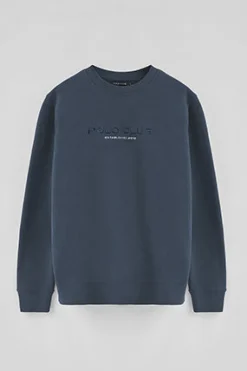 Sudadera azul denim de corte relajado Established 2012 Polo Club