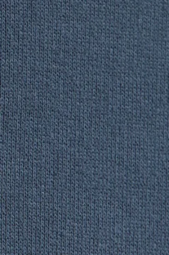 Sudadera azul denim de media cremallera con logo Polo Club