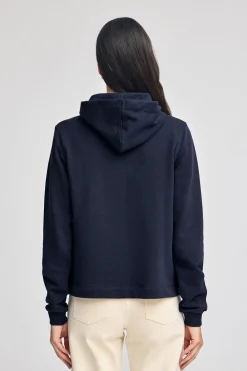 Sudadera azul marino con capucha y bordado Rigby Go