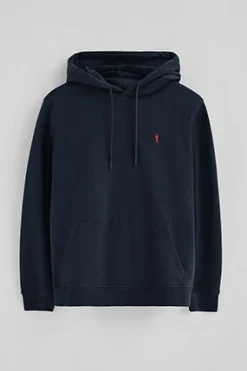 Sudadera azul marino con capucha de corte regular con logo Rigby Go