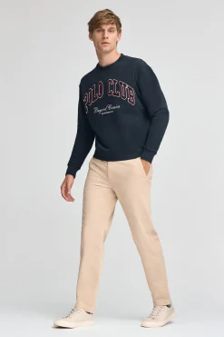 Sudadera azul marino de corte holgado Established 2012 Polo Club