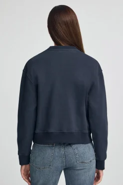 Sudadera azul marino de corte boxy Established 2012 Polo Club