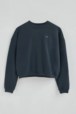 Sudadera azul marino de corte holgado y logo Polo Club