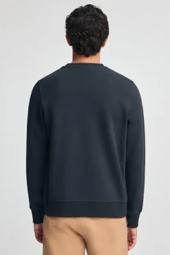 Sudadera azul marino de corte relajado con logo Rigby Go