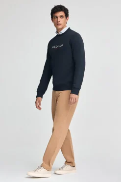 Sudadera azul marino de corte relajado Established 2012 Polo Club