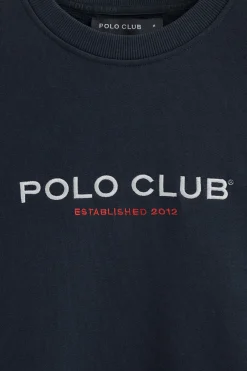 Sudadera azul marino de corte relajado Established 2012 Polo Club
