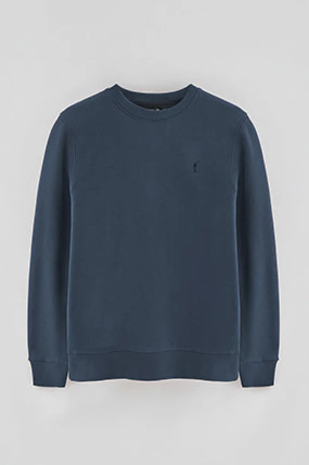 Sudadera azul marino efecto lavado con logo Rigby Go