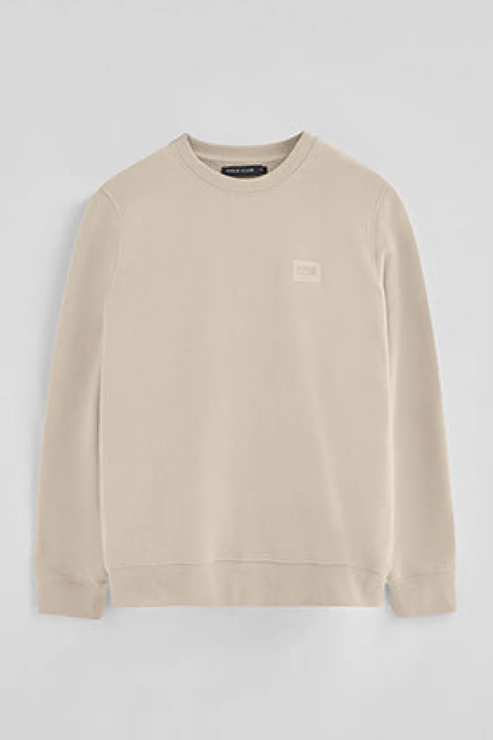 Sudadera beige de corte relajado con logo Polo Club