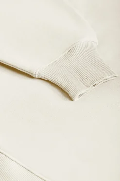 Sudadera básica beige de cuello redondo Minimal Polo Club